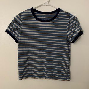 Stripped cropped tee